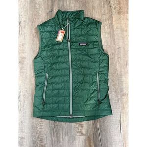Patagonia Men's Size Small Nano Puff Lightweight Insulated Vest (Borealis Green)